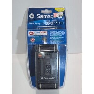 Samsonite Travel Sentry Locking Luggage Strap Charcoal Grey SM3510CG